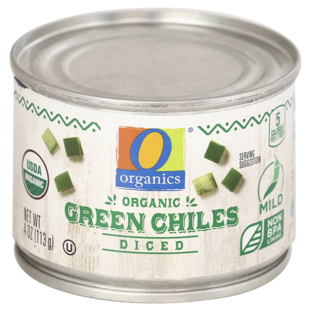 O Organics Mild Diced Green Chiles (4 oz)