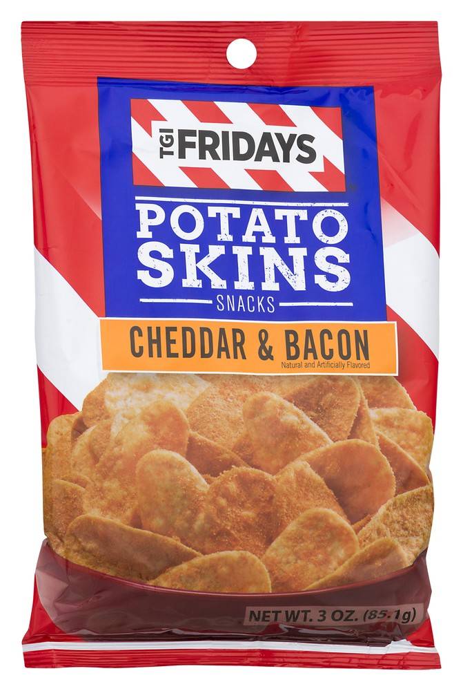 TGI Fridays Cheddar & Bacon Potato Skins Snacks (3 oz)