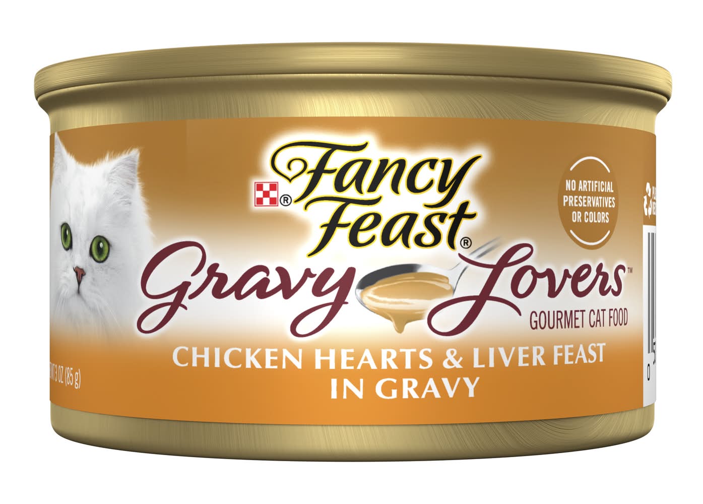 Purina Fancy Feast Lovers Gravy Gourmet Wet Cat Food, Chicken Hearts & Liver Feast, Adult (3 oz)