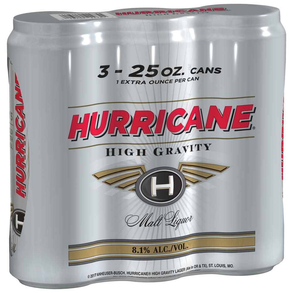 Hurricane High Gravity Malt Liquor Beer (3 x 25 fl oz)