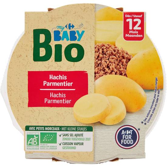 Carrefour Baby Bio - Hachis parmentier pour bébé dès 12 mois