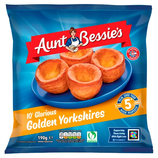 Aunt Bessie's Glorious Golden Yorkshires Puddings (10 pack)