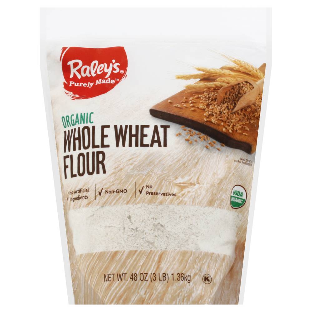 Raley'S Purely Made, Organic Whole Wheat Flour 3 Lb