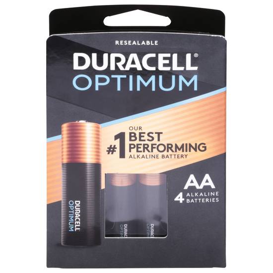 Duracell Optimum Aa Alkaline Batteries (4 ct)