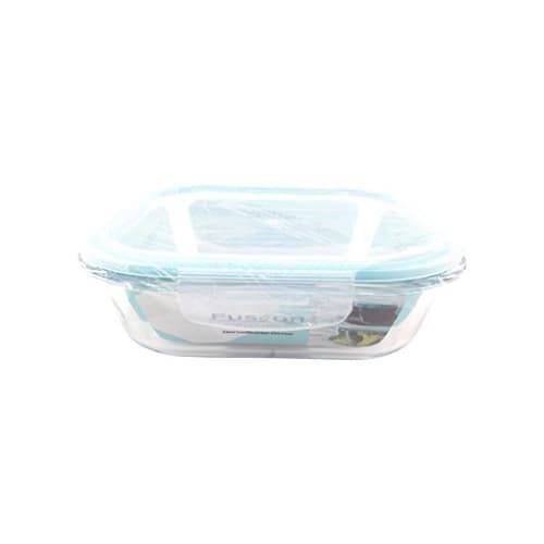 Fusion Gourmet 27 oz Square Glass Container With Lid (1 ct)