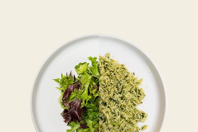 Greens + Rice Custom Plate
