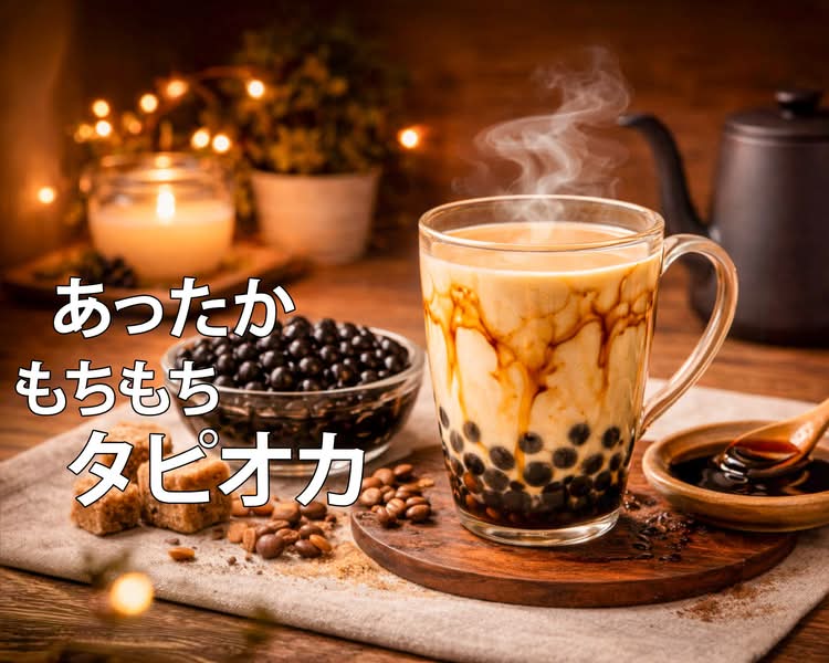 あったか もちもちタピオカ ❘ HOT BUBBLE TEA delivery & takeaway