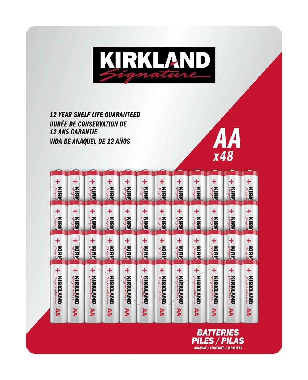 Kirkland Signature - Piles Aa, Paquet De 48 / Kirkland Signature Aa Batteries, Pack Of 48