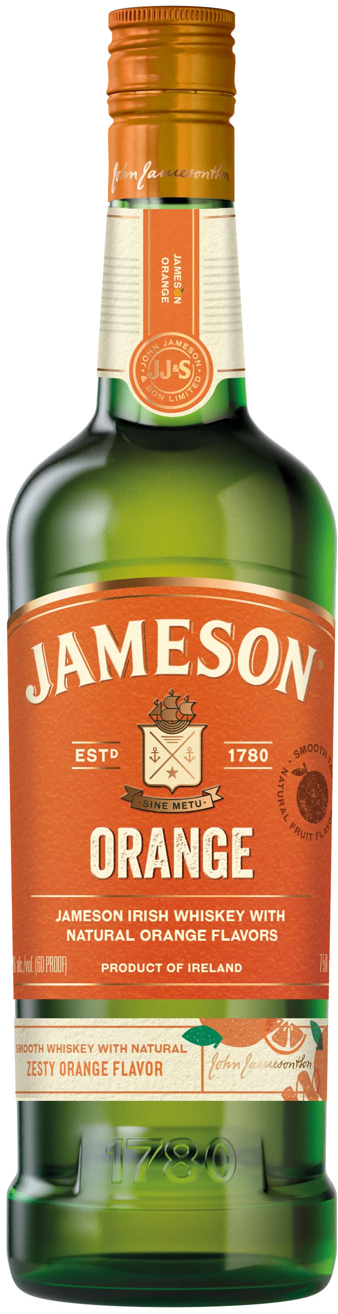 Jameson Irish Whiskey, Zesty Orange (750 ml)