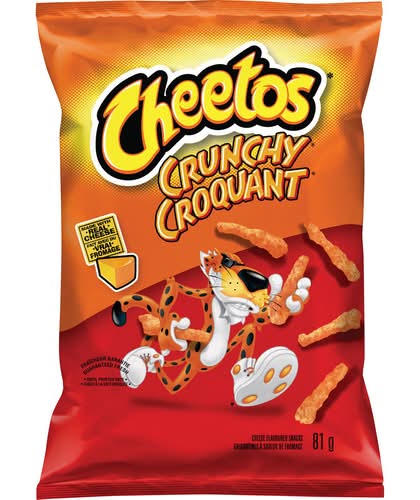 Cheetos Croquant Grignotines À Saveur De Fromage 81 G / Cheetos Crunchy Cheese Flavoured Snacks 81 g