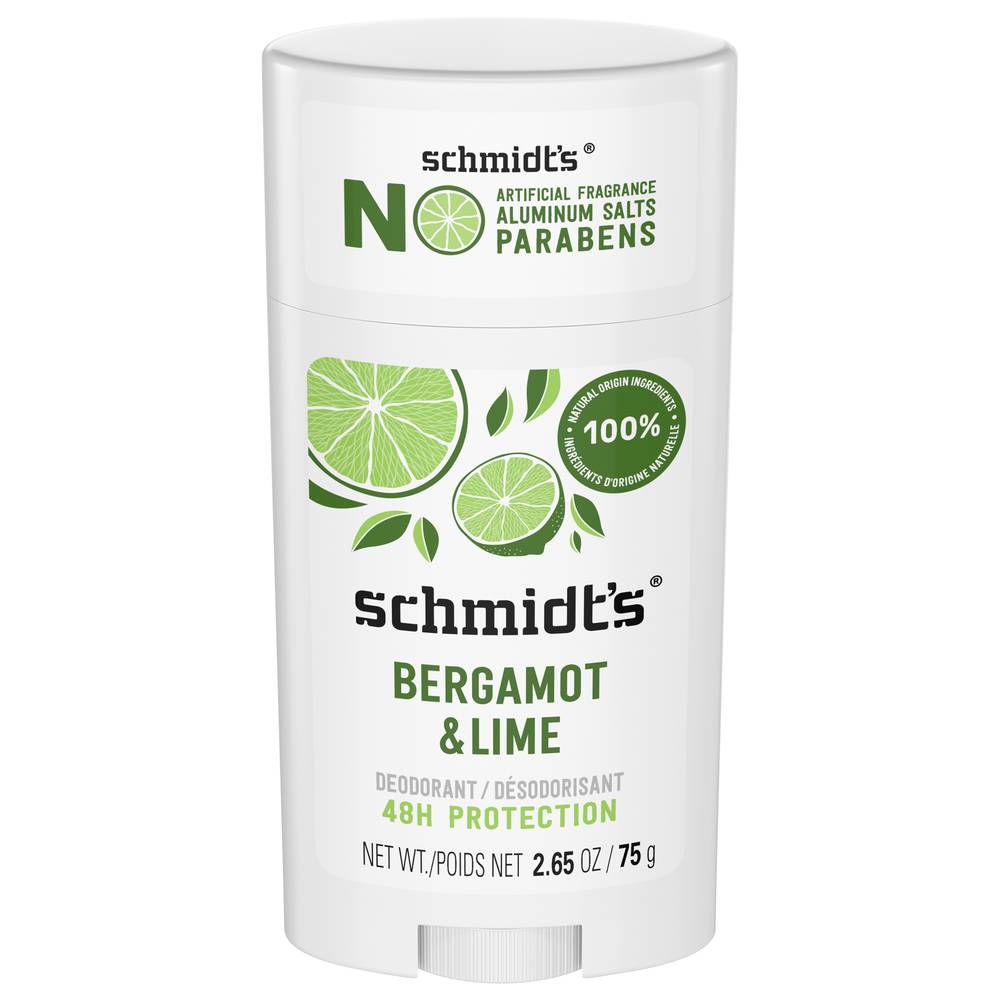 Schmidt's Signature Natural Bergamot & Lime Natural Deodorant