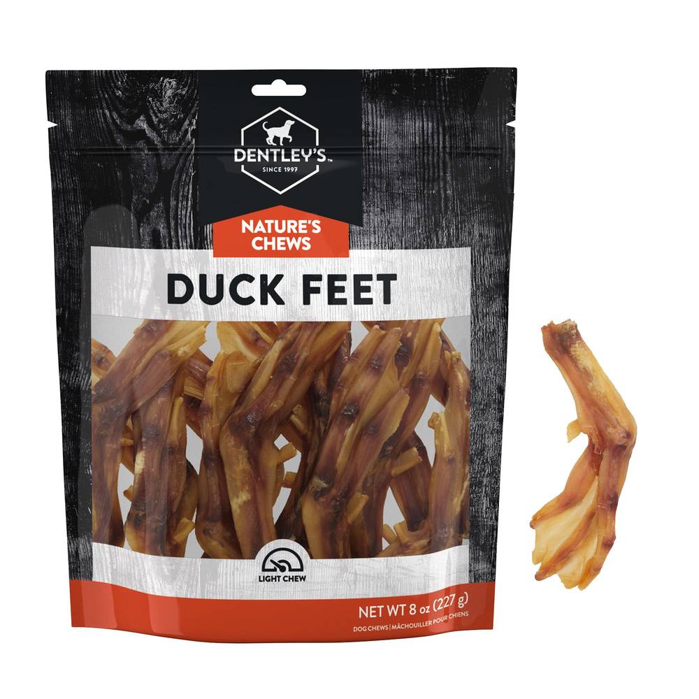 Dentley's Natures Dog Chews, Duck Feet (8 oz)