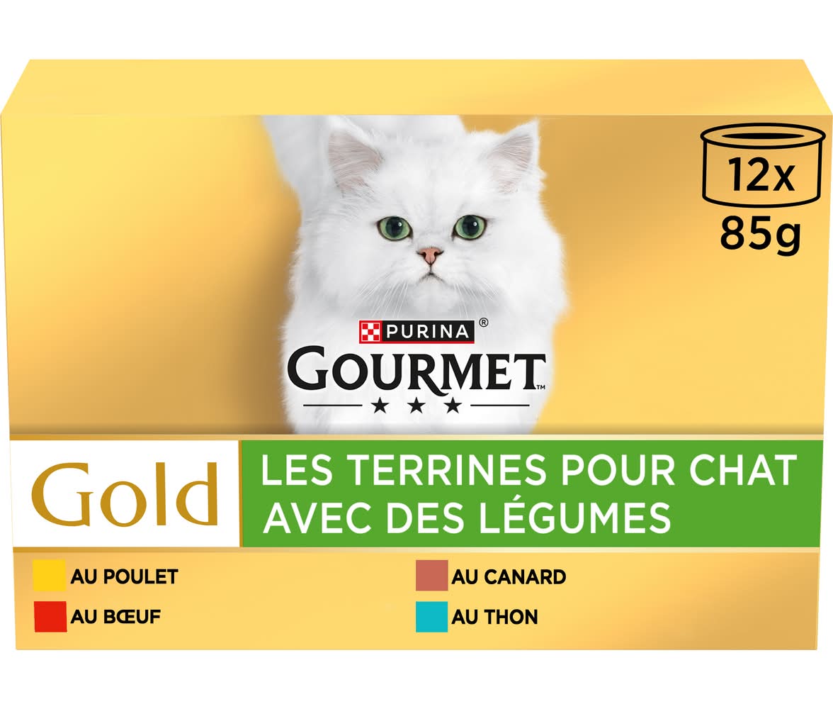 Purina Gourmet - Gold les terrines aux légumes (1,02kg)