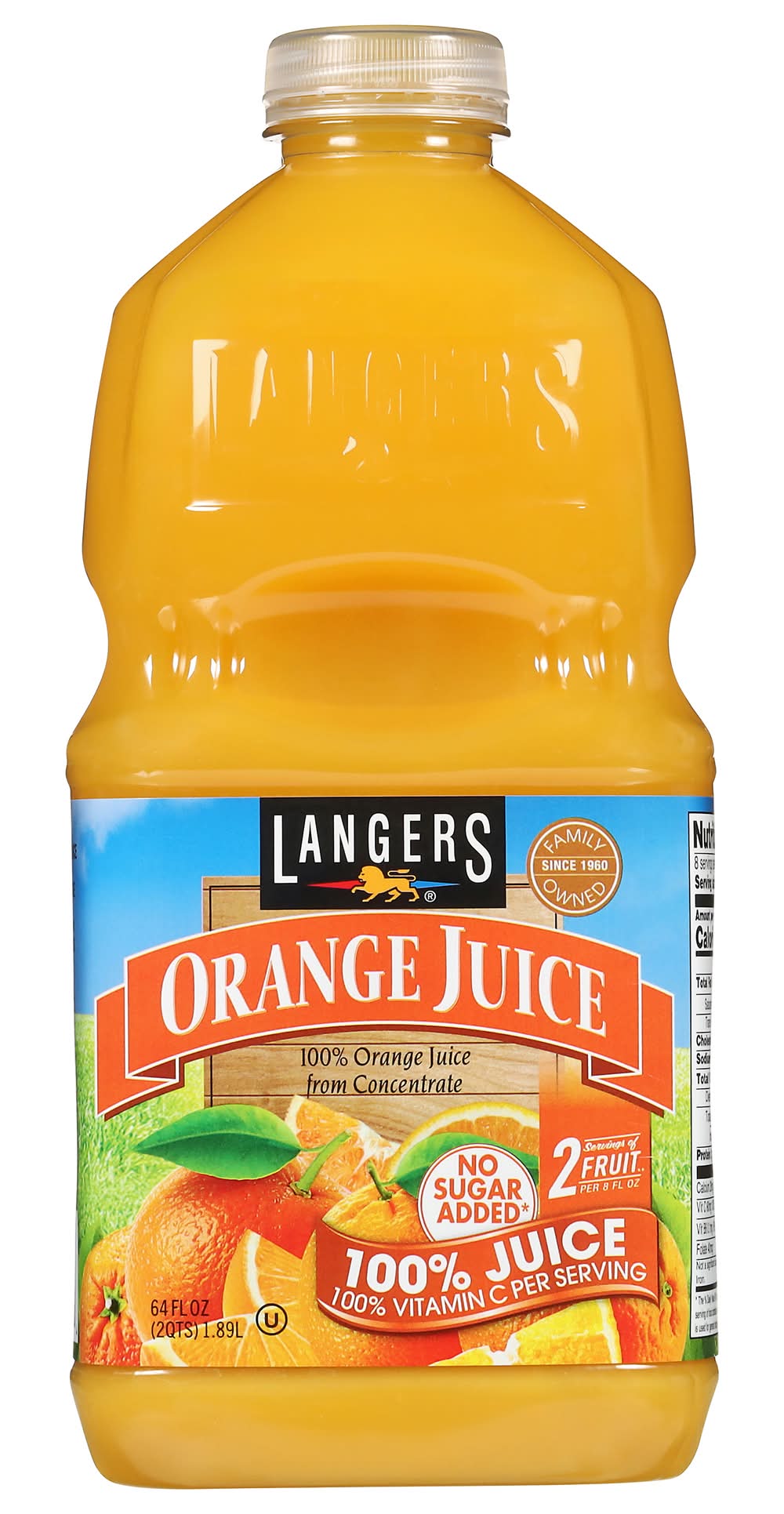 Langers 100% Juice, Orange (64 fl oz)
