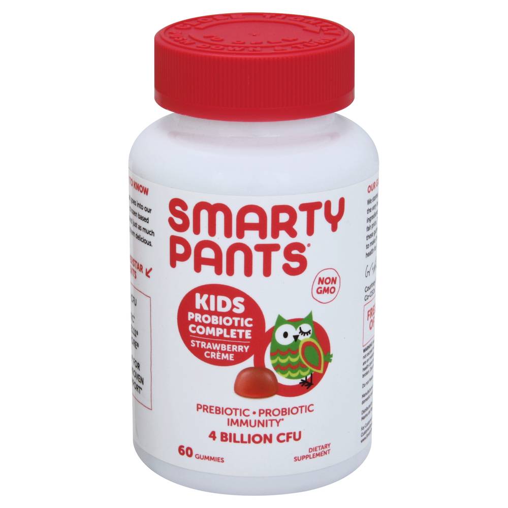 SmartyPants Kids Prebiotic & Probiotic Immunity Formula Strawberry Creme Gummies (60 ct)