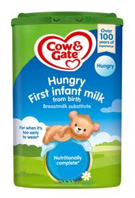 Cow & Gate Hungry Baby Milk Formula From Birth 800g