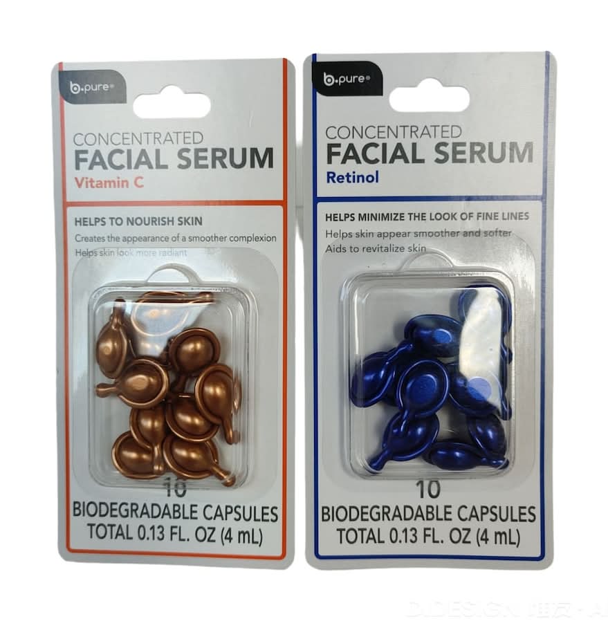 B.pure Concentrated Vitamin C & Retinol Facial Serum Capsules (2 x 20 ct)