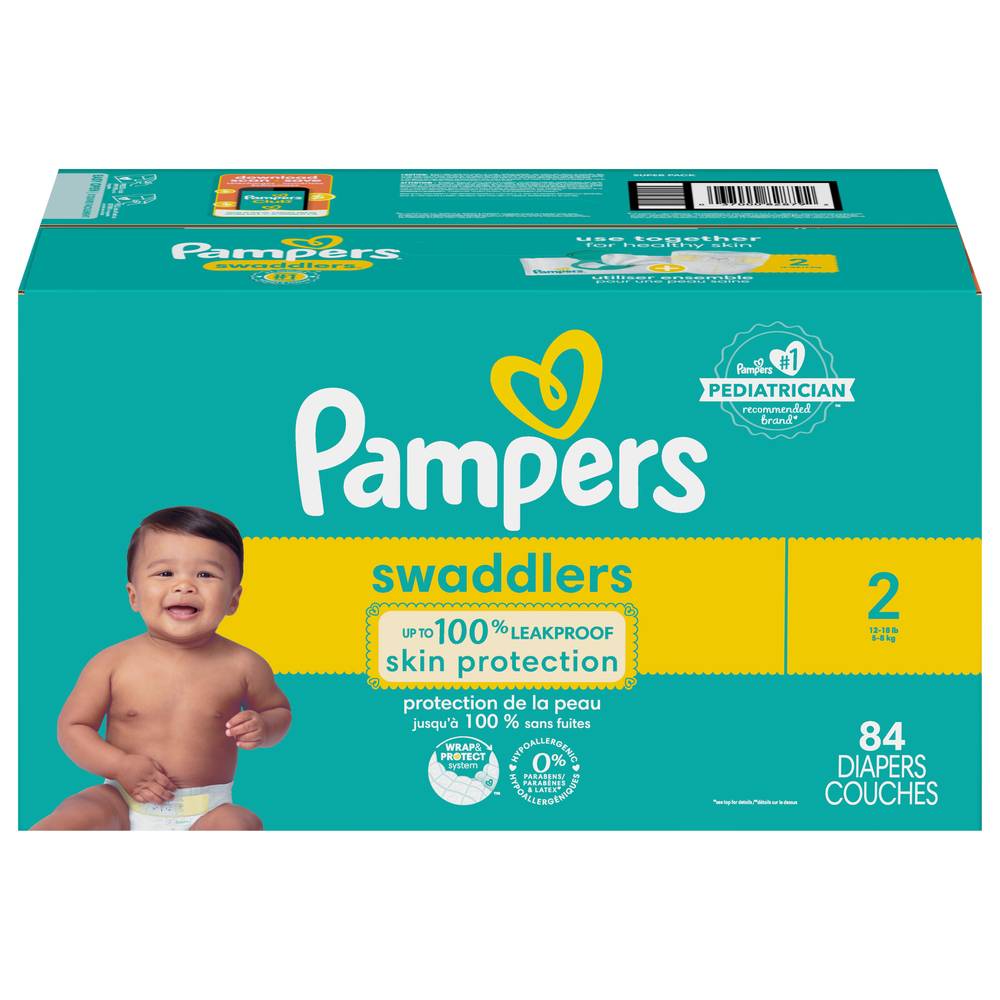 Pampers Swaddlers Diapers Size 2