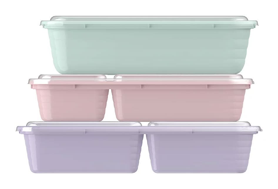 Bentgo · Juego de recipientes para alimentos, floral pastels (90 un)