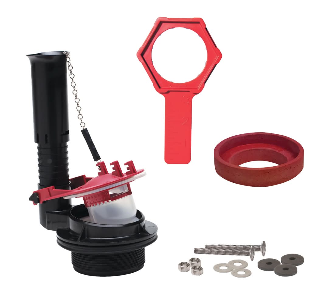 Fluidmaster 3.0-in Black Plastic Flush valve repair kit for Adjustable, Toto, American Standard, and 3-in flush valve toilets