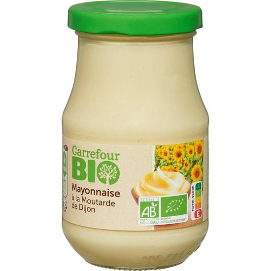 Carrefour Bio - Mayonnaise à la moutarde de Dijon bio