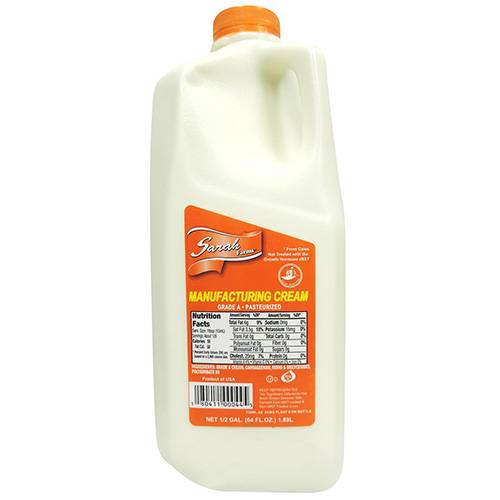 Sarah Farms - Heavy Cream - 64 oz Creamer (9 Units per Case)