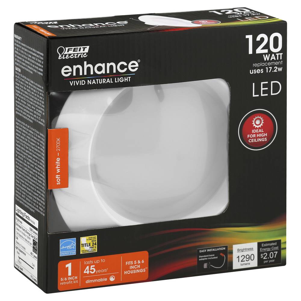 Feit Electric Enhance Soft White Led Light Bulb Retrofit Kit