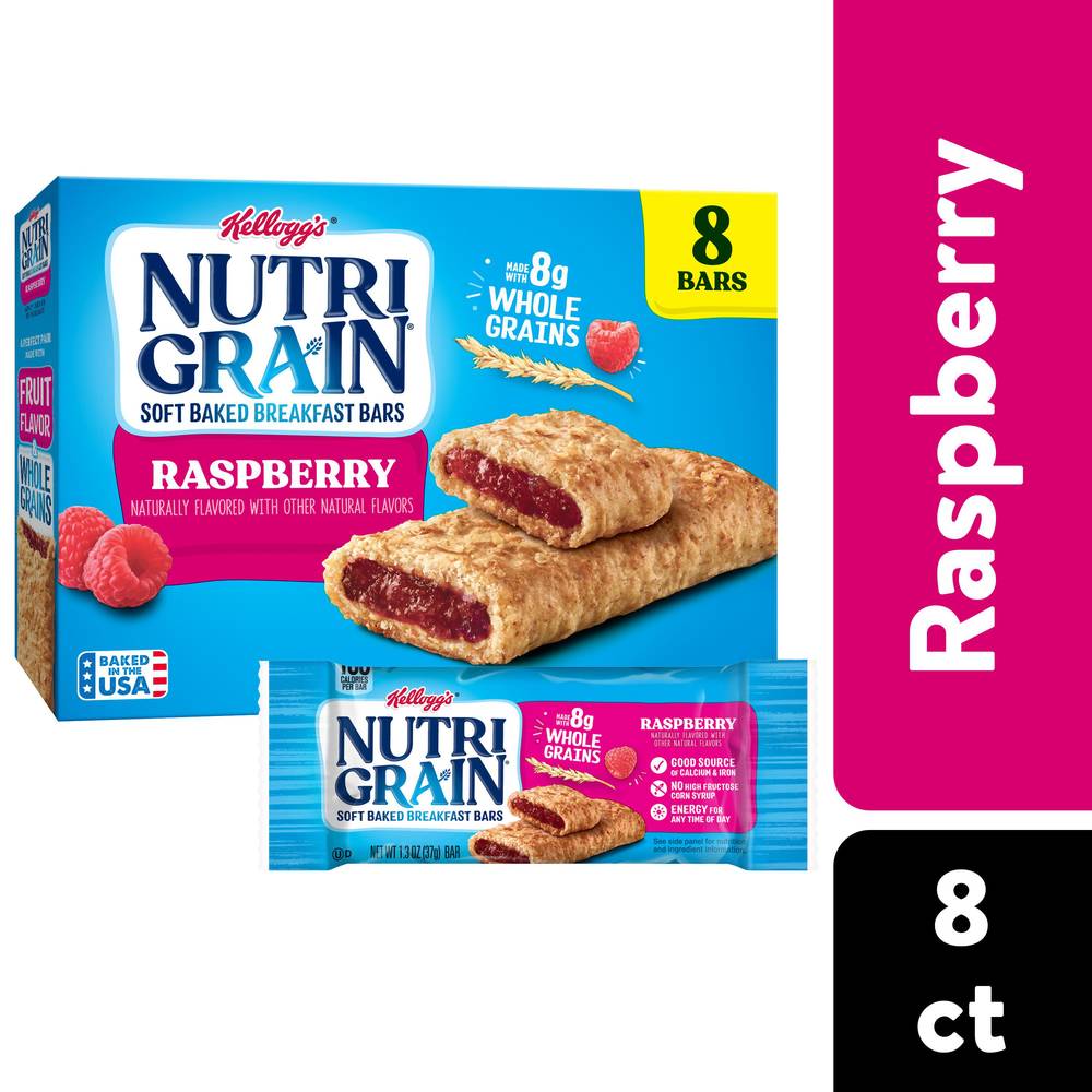 Nutri-Grain Raspberry Flavored Soft Baked Breakfast Bars (8 ct)