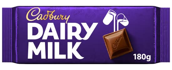 Cadbury Dairy Milk Chocolate Bar (180g)