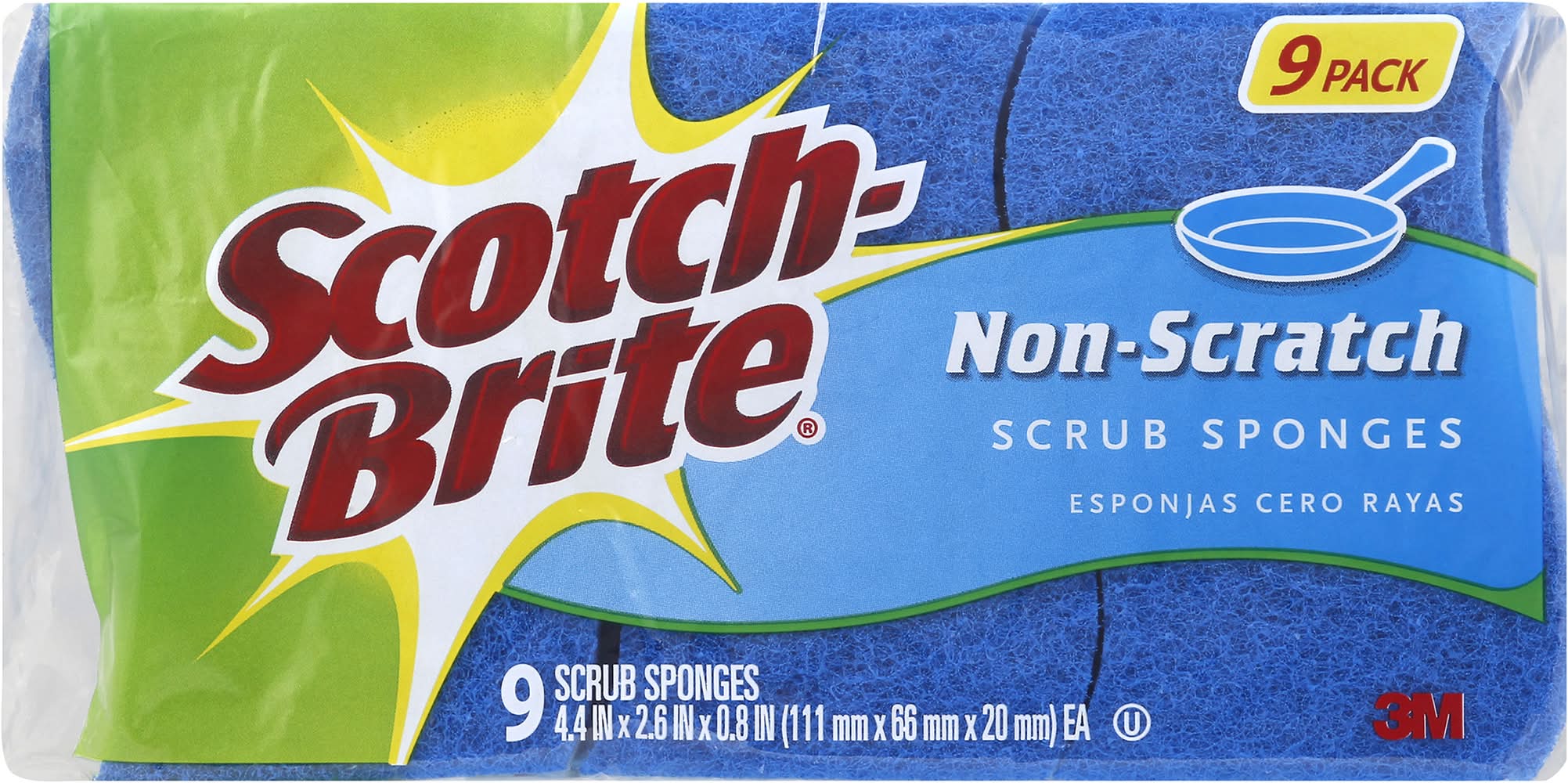 Scotch-Brite Non-Scratch Scrub Sponges (6.4 oz, 9 ct)