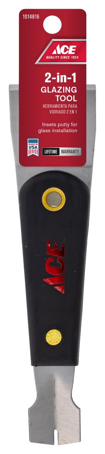 ACE 1.6 In. W X 8.5 In. L Black Plastic Glazing Tool