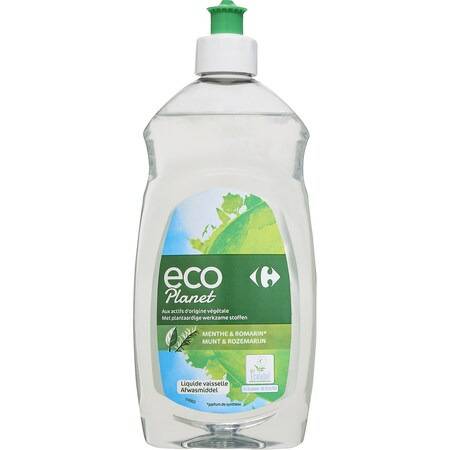 Liquide vaisselle menthe & romarin CARREFOUR ECO PLANET - le flacon de 500mL