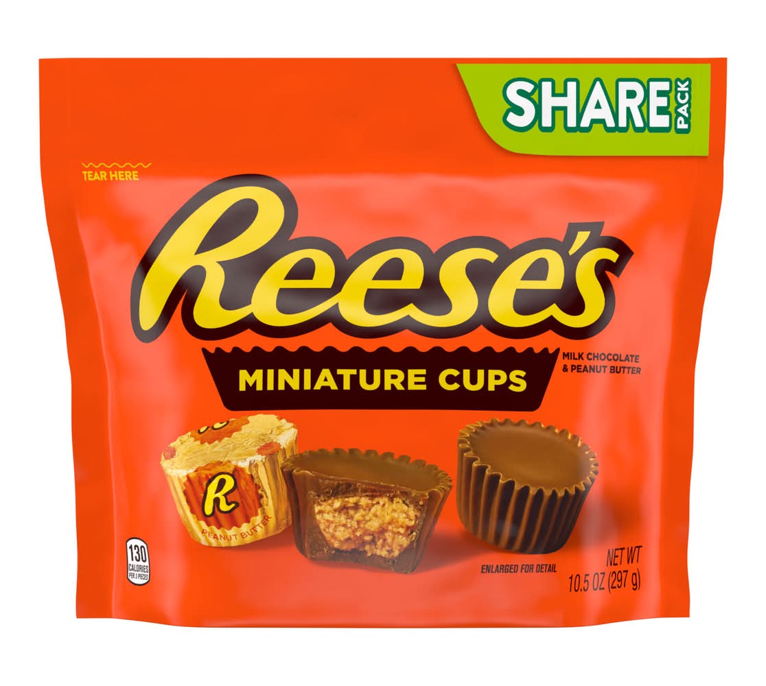 Reese's Gluten Free Miniature Cups, Milk Chocolate & Peanut Butter (10.5 oz)