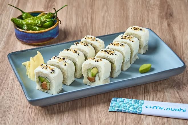 Sushi Queso Maki Salmón - Envuelto en Queso con Salmón