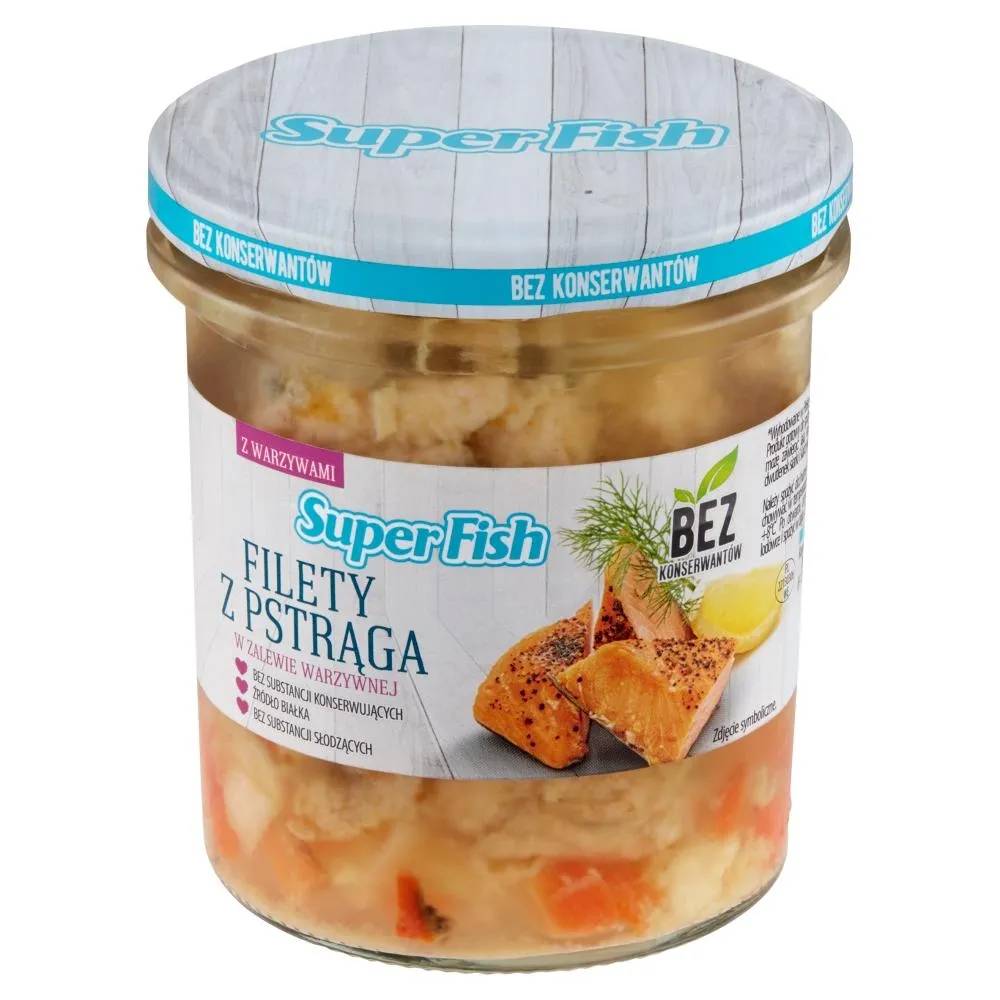 SuperFish Filety z pstrąga w zalewie warzywnej 300 g