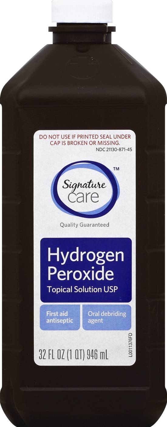 Signature Care Hydrogen Peroxide Topical Antiseptic Solution (32 fl oz)