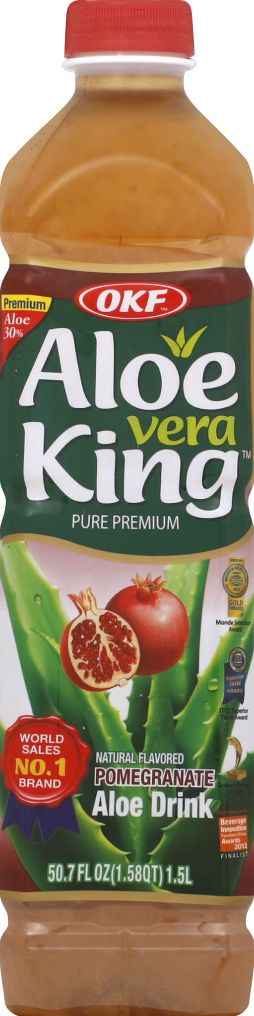 OKF Aloe Vera King Pure Premium Pomegranate Aloe Drink (1.5 L) | Delivery  Near You | Postmates