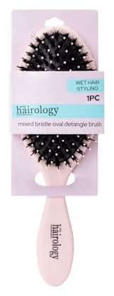 Mixed Bristle Oval Detangle Brush Pink