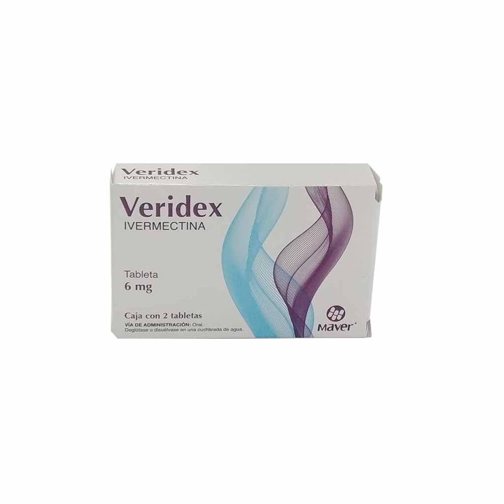 Laboratorios maver veridex ivermectina tabletas 6 mg (2 tabletas)