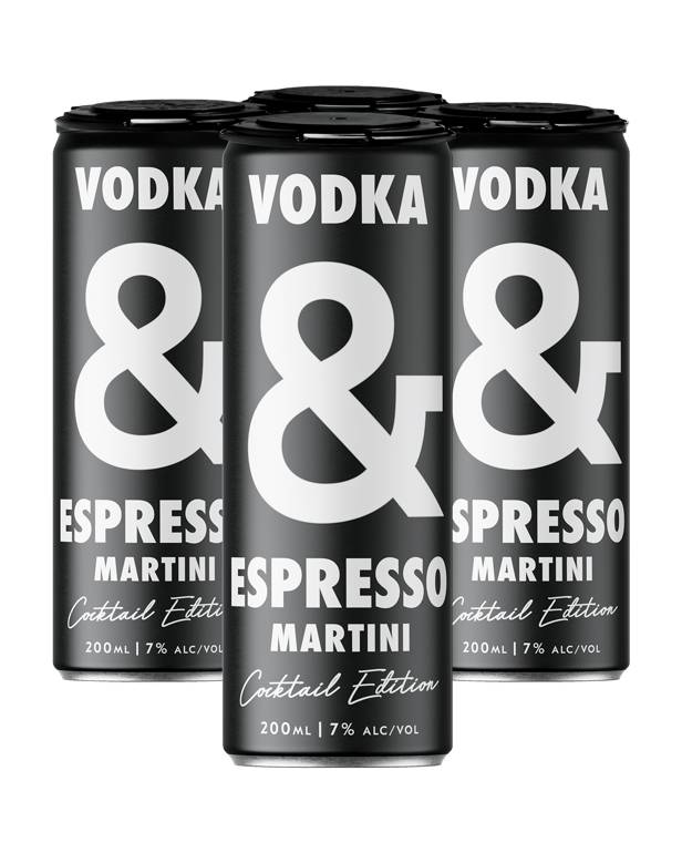 Vodka & Espresso Martini Can 4x200mL