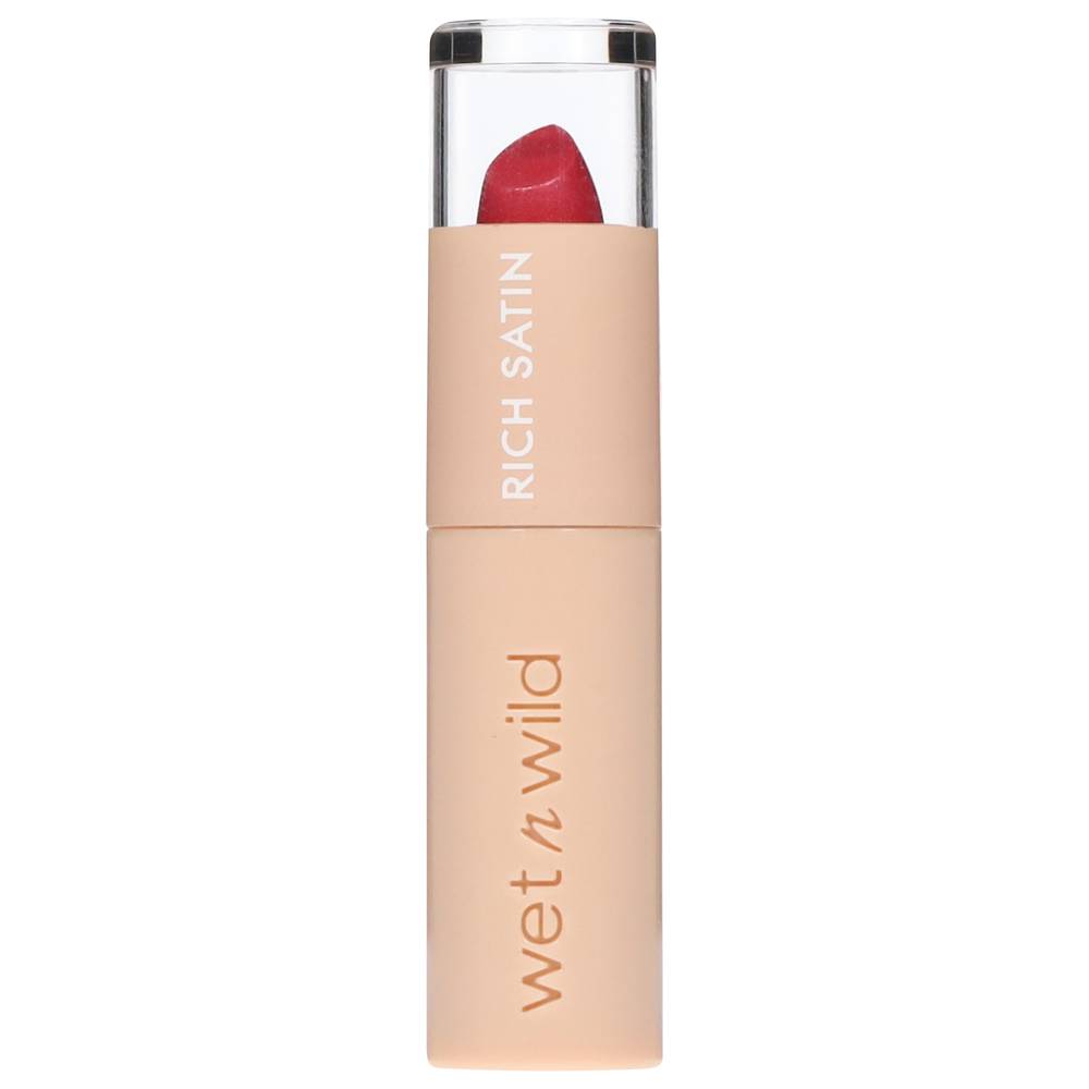 wet n wild Rich Satin Lipstick, Disco Rose (0.1 oz)