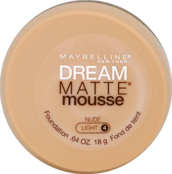 Maybelline New York Dream Matte Mousse Nude Light 4 Foundation