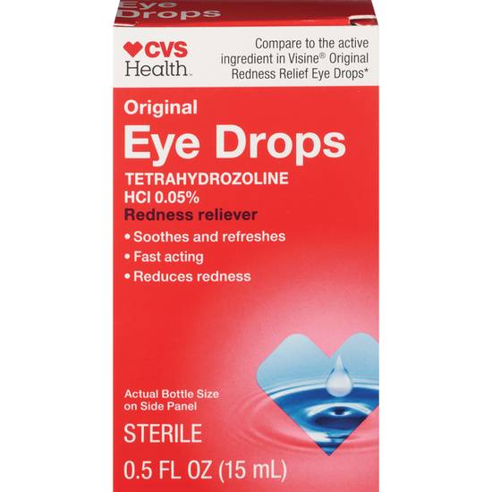 Cvs Health Redness Relief Eye Drops Original