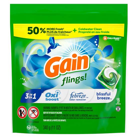 Gain Flings Detergent Capsules (16 ct)