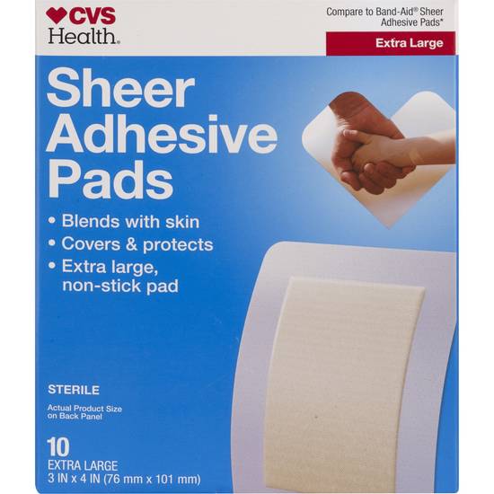 CVS Health Adhesive Pads, Large, 10 CT