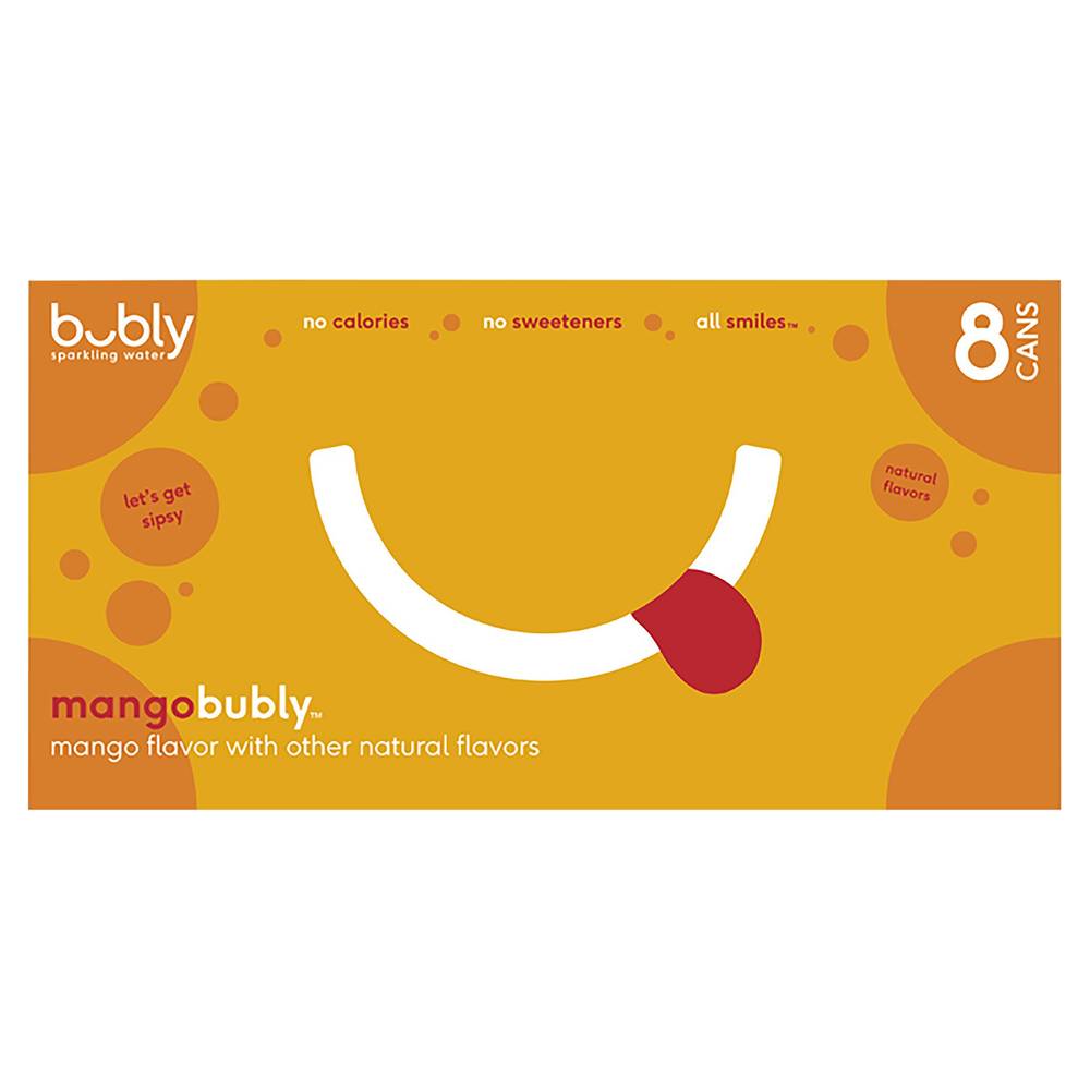 bubly Sparkling Water, Mango (8 x 12 fl oz)