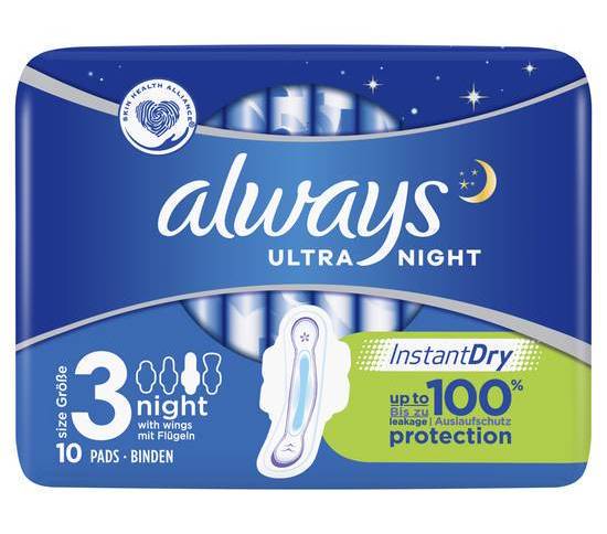 Always Ultra Night 16 * 10 Pack