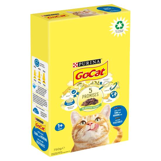 Go-Cat Herring - Tuna, 5 Promises Cat Food With Vegetables Mix (750g)