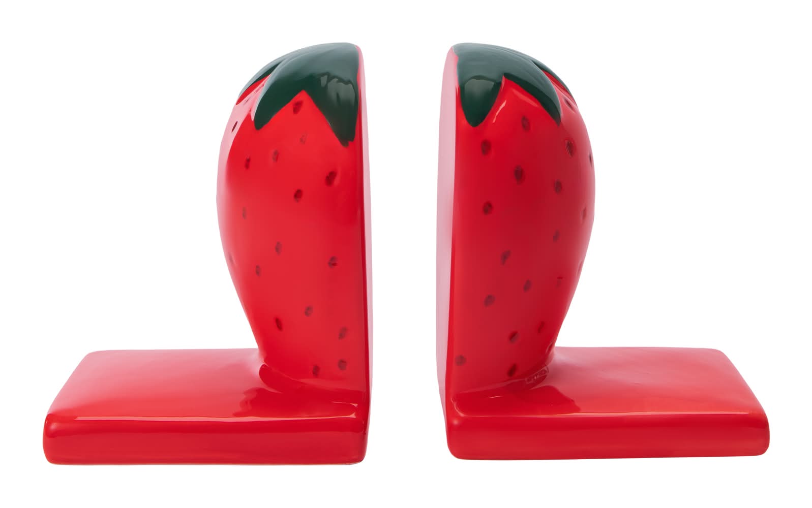 Strawberry Decorative Bookends 2-Set