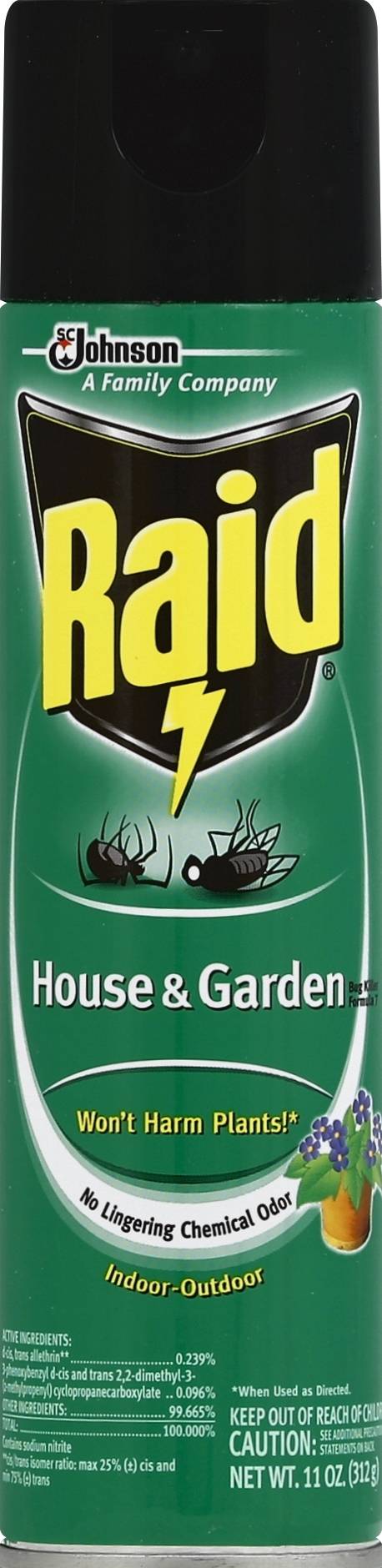 Raid House & Garden Bug Killer (11 oz)